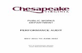 PERFORMANCE AUDIT - City of Chesapeake, · PDF fileWe conducted this performance audit in accordance with ... an electronic toll collection system which incorporated open ... toll