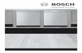 Bosch She43p25uc Use And Care Manual · PDF file2 Congratulations and thank you from Bosch! Thank you for selecting a Bosch dishwasher. You have joined the many consumers who demand