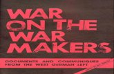 DOCUMENTS AN COMMUNIQUED S FROM TH … Army Faction (Septembe 29r, 1981 1) 8 WAR ON IMPERIALIS WATR by Women Against Imperialist War (Hamburg, West Germany) 20 …