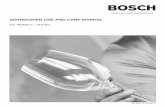 DISHWASHER USE AND CARE MANUAL - Abt Electronics · PDF file1 Congratulations, and Thank You from Bosch! Thank you for selecting a Bosch dishwasher. You have joined the many consumers