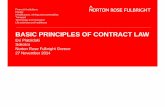 BASIC PRINCIPLES OF CONTRACT LAW · PDF fileBASIC PRINCIPLES OF CONTRACT LAW Evi Platsidaki Solicitor. Norton Rose Fulbright Greece. 27 November 2014