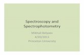 Spectroscopy and Spectrophotometry - Princeton  gk/AST542/mike.pdf · PDF fileSpectroscopy and Spectrophotometry