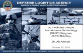 DEFENSE LOGISTICS AGENCY JAPBI/… · DEFENSE LOGISTICS AGENCY ... Deliver the right solution on time, every time ... digital standard for the fabric by averaging the
