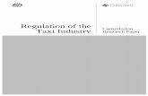 Regulation of the - Productivity · PDF file3.1 Safety and quality regulation 9 3.2 Regulating entry 11 3.3 Fare regulation 18 3.4 A different regulatory regime for hire-cars ... VIII