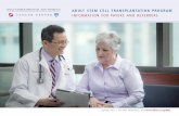 adult stem cell transplantation program information for ... · PDF file• Coordinates treatment plan with transplant physician ... compassionate nursing care. Page 7 of 14 ... •