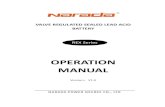 REX Range operation manual V1.0 - CALCULATIONSOLARcalculationsolar.com/pdfs/Calculationsolar_battery_NARADA_REX2000... · valve regulated sealed lead acid battery operation manual