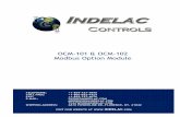 OCM-101 & OCM-102 Modbus Option Module - Indelac … & OCM-102 Modbus Option Module Page 2 INTRODUCTION: The Indelac OCM-102 Option Module is specifically designed for use with the