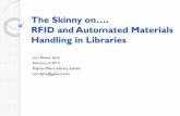 The Skinny on RFID and Automated Materials Handling in Libraries · PDF file · 2017-09-28RFID and Automated Materials Handling in Libraries. Lori Bowen Ayre . February 4, ... supply