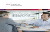 Best fit IT pricing models with mutual benefits for ... mindtree... · White paper a background on pricing models a pricing model for an it service refers to the contractual agreement
