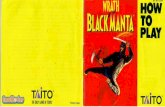 Wrath of the Black Manta - Nintendo NES - Manual ... · PDF fileREGULAR WEAPONS Black Manta has two types of regular weapons: NINPO ARTS Ninpo Arts are divided into four groups: Darts