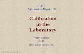 Calibration in the Laboratory - CBI | Powering Thought ... 2 Breakfast...Outline Introductions Requirements for Calibration in the Laboratory Elements of a Laboratory Instrument Calibration