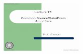 Lecture 17: Common Source/Gate/Drain Amplifiersee105/fa03/handouts/lectures/...Department of EECS University of California, Berkeley EECS 105Fall 2003, Lecture 17 Lecture 17: Common