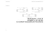 BASIC FET AMPLIFIER CONFIGURATIONS - topic identifies the basic FET amplifier configurations and their ... • common source, • common gate, and • common drain. Figure 4—1 Fet