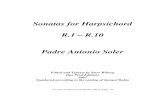 Sonatas for Harpsichord R.1 – R.10 Padre Antonio Solerfiles.sheetmusicarchive.net/compositions_i/Soler-Sonatas_R1-R10.pdfTable of Contents Sonata No. 1 in A major..... 2 Sonata No.
