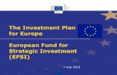 The Investment Plan for Europe European Fund for Strategic ...cor.europa.eu/en/events/Documents/Presentation EFSI -A. Carano.pdf · 4 Boost investment in strategic projects and access