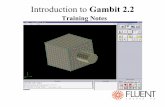 Introduction to Gambit 2 - Freevincent.chapin.free.fr/Cours CFD/Doc/Gambit-2.2-training.pdf · Introduction to GAMBIT. 1-2 © Fluent Inc. 1/19/2005 Fluent User Services Center ...