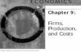 Firms, Production, and Costs - CSUSAP: Student & …athene.mit.csu.edu.au/~hskoko/subjects/eco110/lect6ho.pdfA firm’s opportunity cost of production is the sum of the explicit costs