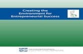 Creating the Environment for Entrepreneurial · PDF fileCreating the Environment for Entrepreneurial Success. Creating the Environment for Entrepreneurial Success ... Institute for