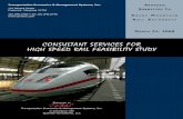 CONSULTANT SERVICES FOR HIGH SPEED RAIL FEASIBILITY ST · PDF fileconsultant services for rocky mountain rail authority’s high speed rail feasibility study tems, inc. /quandel consultants,