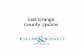 East Orange County Update - Windows · PDF fileEast Orange County Update Christy Baxter, P.E. Southeast • Innovation Way East (IWE) • International Corporate Park ... POULOS BENNETT