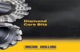 Diamond Core Bits - micon- - MICON Gruppe · PDF filePDC core bits. In most cases it is possible to renew the worn cutters. ... Our surface set diamond core bits are exclu-sively equipped