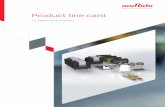 Product Line Card - Murata Manufacturing · PDF fileProduct line card Components & modules About Murata Murata is a leading manufacturer of electronic components, ... Please contact