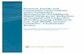 Protocol: Family and Community Interventions under Integrated · PDF fileProtocol: Family and Community Interventions ... Family and Community Interventions under Integrated ... logistic