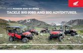 2016 PIONEER SIDE-BY-SIDES TACKLE BIG JOBS AND BIG · PDF file2016 PIONEER SIDE-BY-SIDES TACKLE BIG JOBS AND BIG ADVENTURES. ... Unicam® design offers the ... FRONT SUSPENSION: Independent