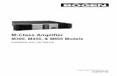 M-Class Amplifier - Bogen Communications Inc Buses ... The M-Class amplifier has 3 distinct modes of operation (Stereo; 70V Mono; Dual Mono) that are designed to provide a wide range