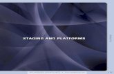 STAGING AND PLATFORMS - Wenger Corporation AND PLATFORMS StageTek ® Staging Pages 118-119 Easily reconfigures to create the kind of stage you need. Strong decks, interchangeable legs,
