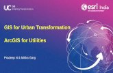 GIS for Urban Transformation ArcGIS for · PDF fileGIS Business Operations and Maintenance Network Planning & Design Citizen Engagement Customer Care & ... CCTV Integrations Asset