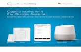 Caseta Works with the Google Assistant - Lutron · PDF fileCaséta works with the Google Assistant Control the lights with just your voice via any Google Assistant enabled device.