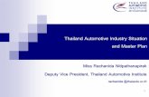 Thailand Automotive Industry Situation and Master Automotive Industry...Thailand Automotive Industry Situation and Master Plan Miss Rachanida Nitipathanapirak Deputy Vice President,