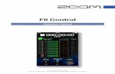 F8 Control - Zoom Corporation · PDF fileF8 Control is a remote control application designed for the Multitrack Field Recorder. Including control of recording, playback and mixer