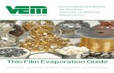 Thin Film Evaporation Guide - CeNSE, · PDF fileThin Film Evaporation Guide. ... sputtering preferred; or co- ... Boron Carbide Boron Nitride Boron Oxide Boron Trisulphide Cadmium