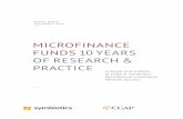 MICROFINANCE FUNDS 10 YEARS OF RESEARCH & …symbioticsgroup.com/.../11/201612-Symbiotics_10yMIV_whitepaper.pdfWHITE PAPER DECEMBER 2016 A review and analysis of CGAP & Symbiotics’