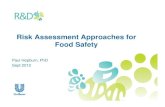 Risk Assessment Approaches for Food Safety - ILSI · PDF fileRisk Assessment Approaches for Food Safety Paul Hepburn, PhD ... MOE or MOS = NOAEL/Exposure MOE/MOS for ingredient or