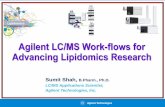 Agilent LC/MS Work-flows for Advancing Lipidomics Research · PDF fileOutline Agilent hardware and software solutions for implementing different lipidomics work-flows Lipid profiling