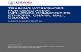 TRAINING WORKSHOPS FOR USAID AVIAN …pdf.usaid.gov/pdf_docs/PNADL730.pdf · training workshops for usaid avian influenza commodities: ethiopia, ghana, mali, uganda raise sps diagnostic