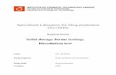 Solid dosage forms testing: Dissolution testtresen.vscht.cz/kot/english/files/2014/12/Dissolution.pdfSolid dosage forms testing: Dissolution test Introduction Ensuring the sufficient