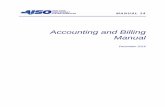 Accounting and Billing Manual - · PDF fileAccounting and Billing Manual ... Settlement and Invoicing Process ... 4.1.8 Cost Recovery for Units Responding to Local Reliability Rule