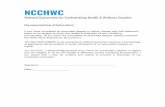 Final Education Declaration Form - ICHWC – … NCCHWC/NBME is not requiring an official transcript, however a percentage of applicants will be audited to verify completion of an