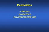 Pesticides -classes -properties -environmental concernsclt.astate.edu/jlfarris/Presentations/Pesticides-bouldin.pdf · Pesticides • FIFRA definition ... - also used as cotton defoliant