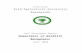 Self Assessment Report - Pir Mehr Ali Shah Arid … Widlife (final-revised).docx · Web viewSelf Assessment Report Department of Wildlife Management July, 2010 Prepared by: 1. Prof.