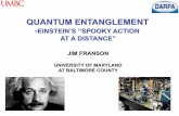 QUANTUM ENTANGLEMENT - APS Home ENTANGLEMENT - ... Is the system left in a superposition of a live and dead cat? ψ= + ... Quantum mechanics does not predict the momentum of