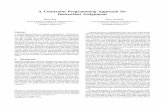A Constraint Programming Approach for Instruction Assignmentxyuan/INTERACT-15/papers/paper01.pdf · A Constraint Programming Approach for Instruction Assignment ... sub-problems to