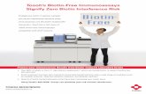 Tosoh’s Biotin-Free Immunoassays Library... · PDF fileTosoh has a full menu of 100% biotin-free immunoassays compatible with AIA® systems. Tosoh’s Biotin-Free Immunoassays Signify