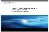 SAS Forecasting 4.1 for SAP APO: Installation Guidesupport.sas.com/documentation/onlinedoc/sapapo/41/frcstgsapig.pdf · 2 Introduction to SAS Forecasting for SAP APO Chapter 1 Other