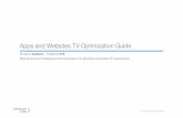 Apps and Websites TV Optimization Guide - XFINITY and Websites TV...Apps and Websites TV Optimization Guide Product: Guideline Platform: STB Best practices for designers and developers