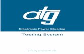 Electronic Power Steering - atg- · PDF fileElectronic Power Steering Example of Electro Hydraulic pumps connected to the bench The software is also studied to help the operator in